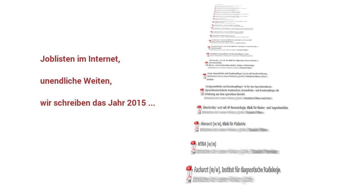 Joblisten im Internet