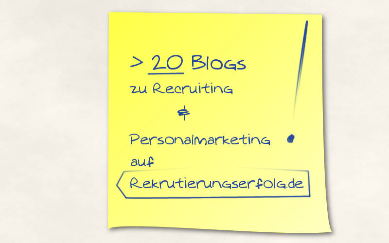 mehr als 20 Blogs auf Rekrutierungserfolg.de
