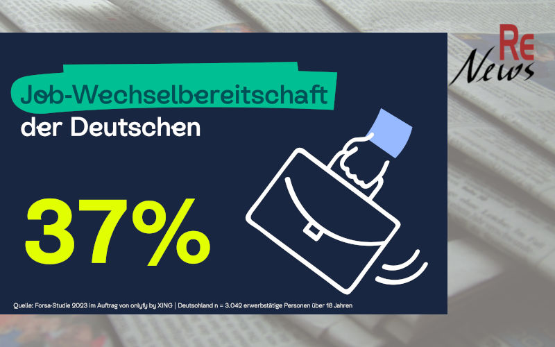 Wechselbereitschaft deutscher Beschäftigter im Januar 2023 bei 37 Prozent