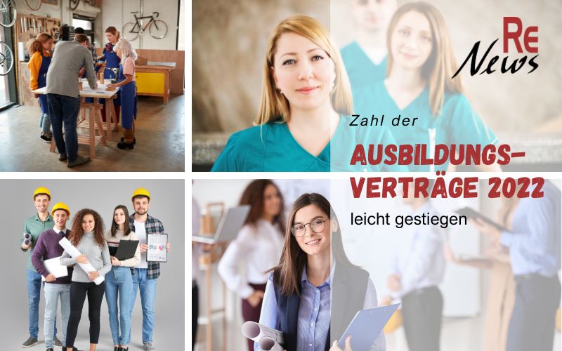 Zahl neuer Ausbildungsverträge in 2022