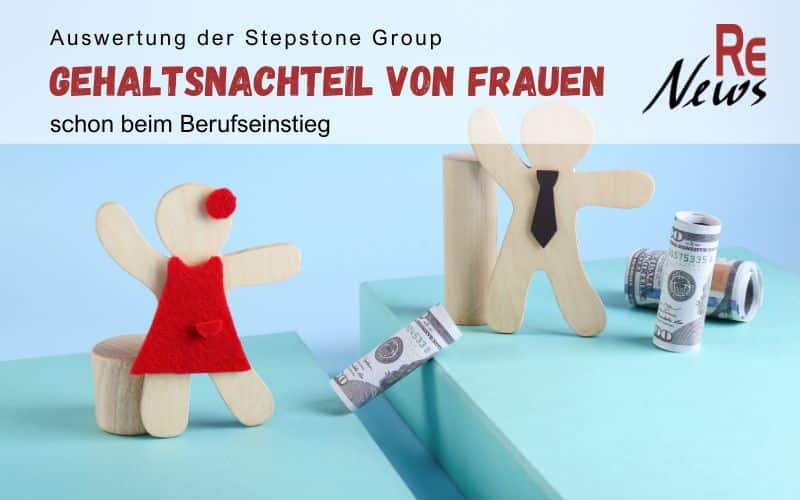 Stepstone Auswertung zum Gehaltsnachteil von Frauen beim Berufseinstieg