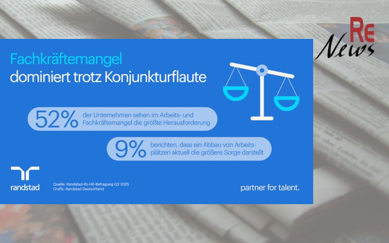 Fachkräftemangel dominiert trotz Wirtschaftsflaute - die Randstad-ifo-HR-Befragung im 2. Quartal 2025