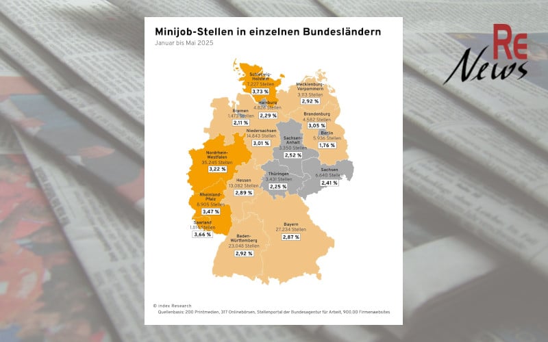 Minijobs – über 165.000 Stellen bieten Zusatzverdienst