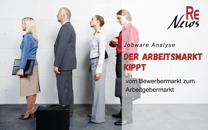 Der Arbeitsmarkt kippt vom Bewerbermarkt zum Arbeitgebermarkt - Jobware Analyse