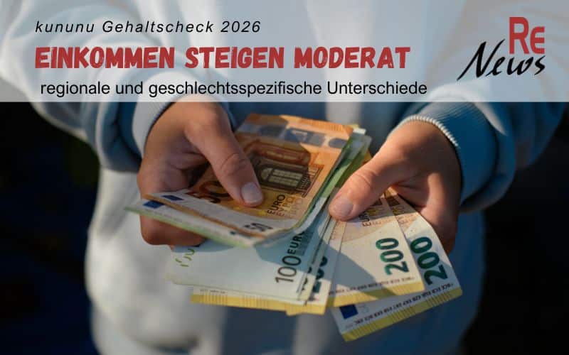 Einkommen steigen moderat - der kununu Gehaltscheck 2026