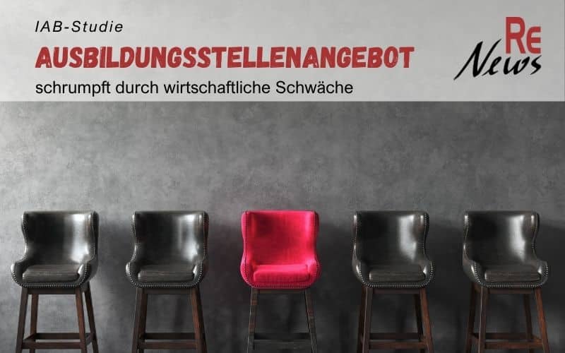 Ausbildungsstellenangebot schrumpft durch wirtschaftliche Schwäche - IAB Studie